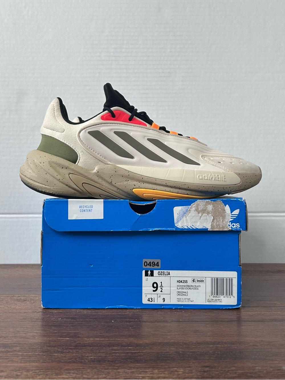 Adidas Ozelia Wonder White Orbit Green Core Black M9.5/W10.5